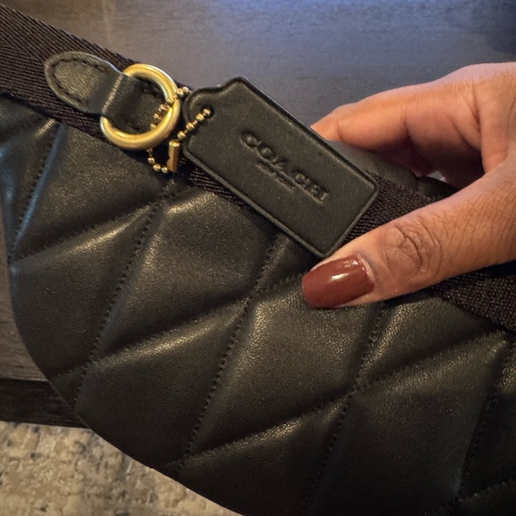 Coach Black Quilted Belt Bag - Picture 11 of 12